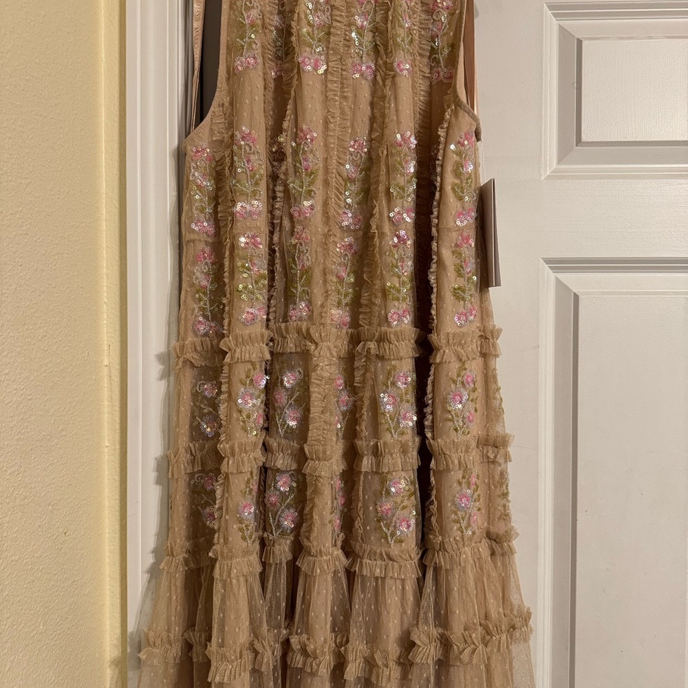 Mac Duggal Blush Floral Mini Dress - Picture 8 of 11